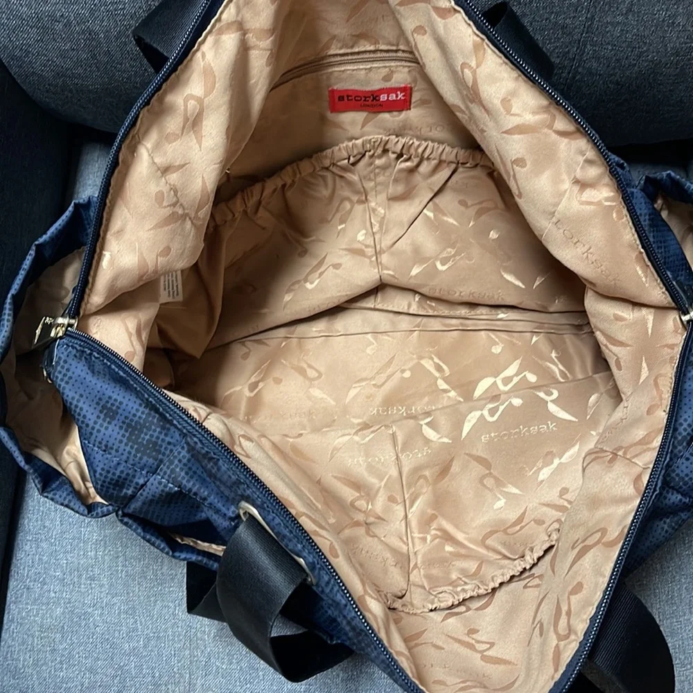 Storksak Sandy Diaper Bag in Blue